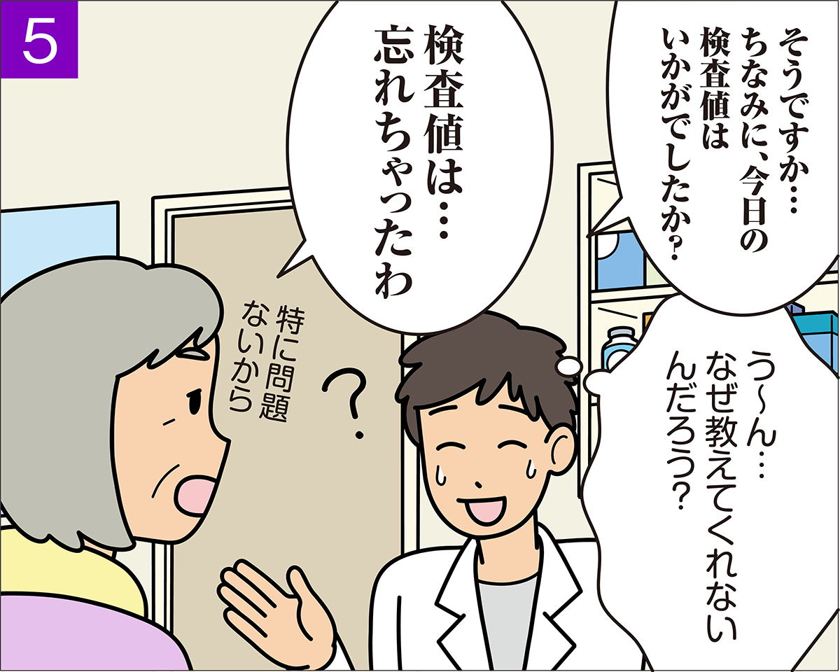 検査値を言いたがらない患者さんと困る薬剤師