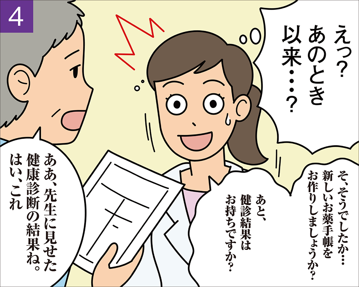 患者さんの発言に驚く薬剤師