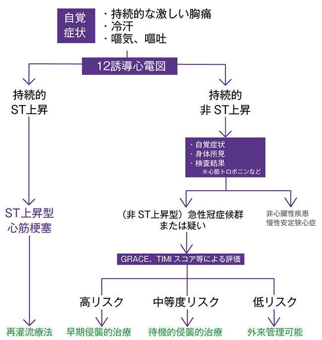 急性冠症候群の初期診断と治療選択